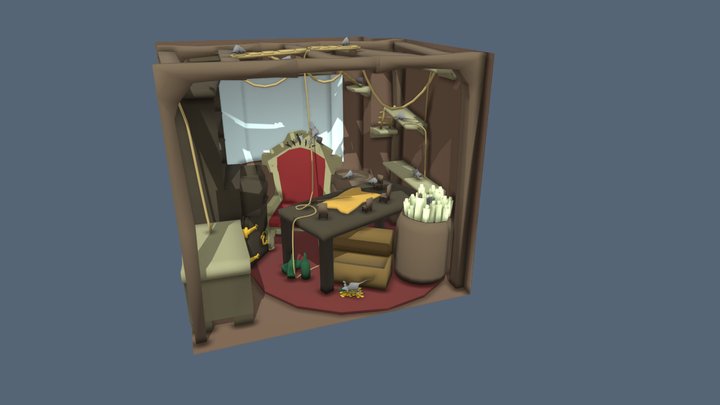 GAF Pi-Rats Blockout 3D Model