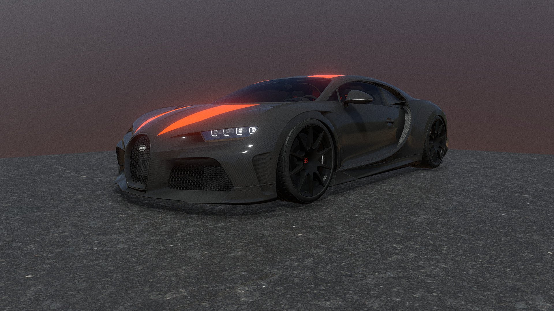 Bugatti Chiron Super sports 300+ - Download Free 3D model by