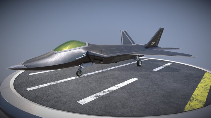 F-22 Raptor 3D Model