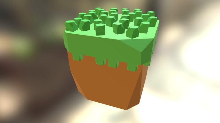 A Different Minecraft Block 3D Model