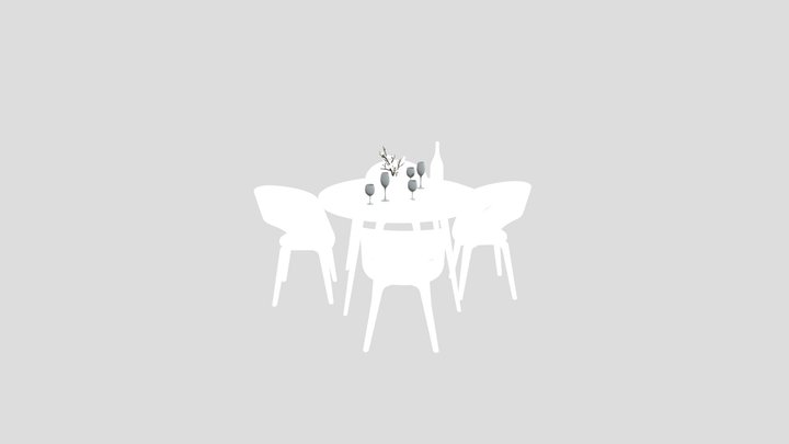 Dining Table – Modello 3D gratuito STL