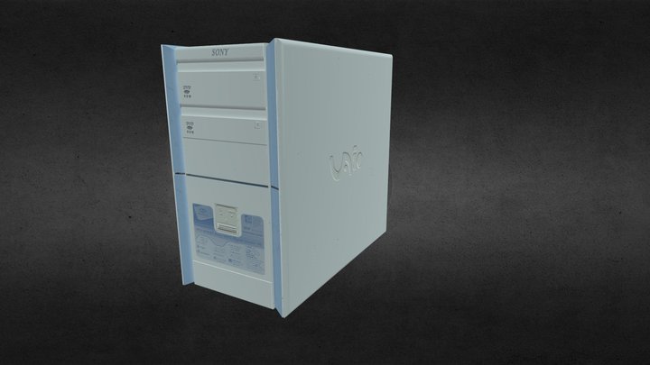 Sony Vaio Desktop 3D Model