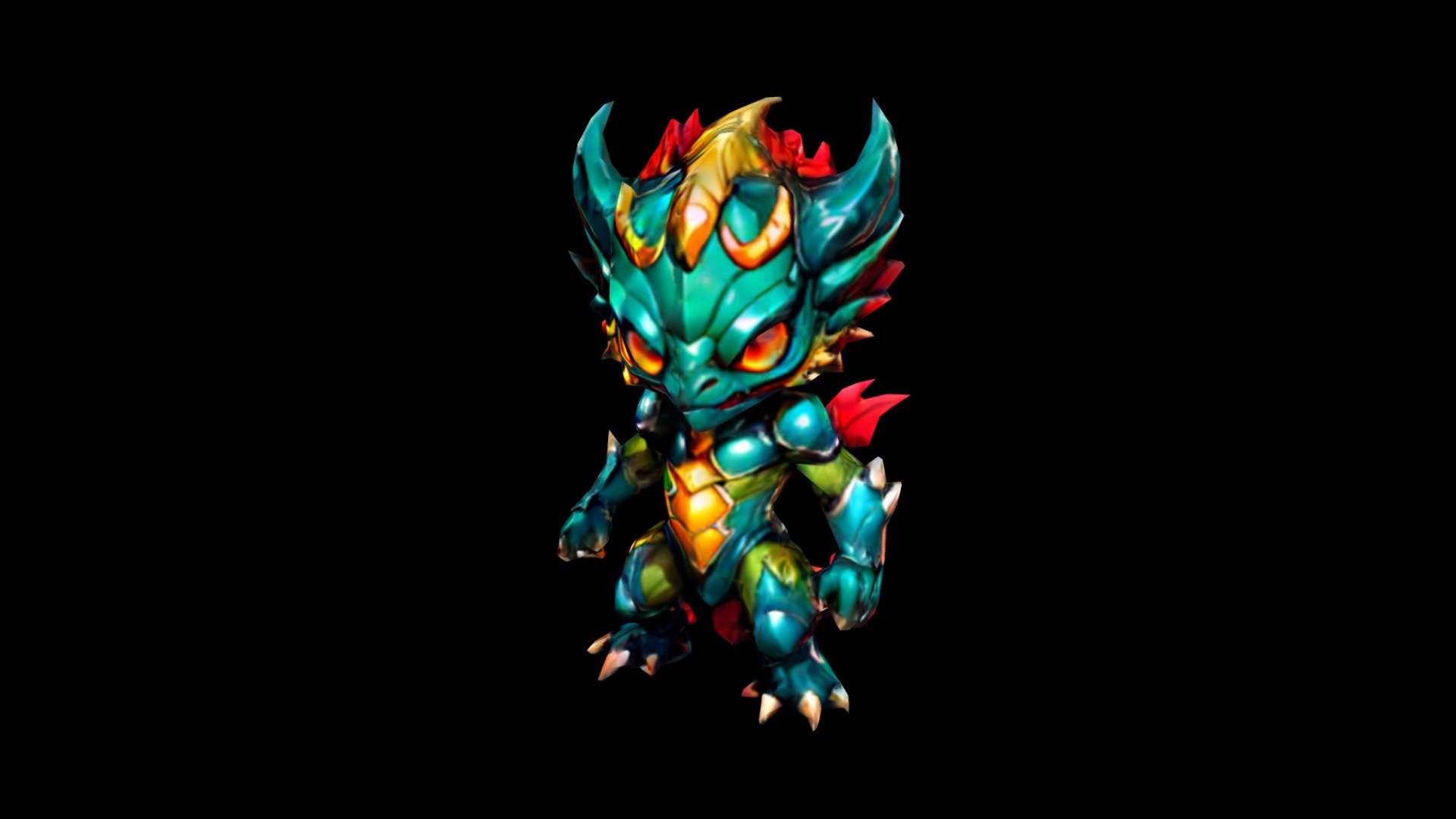 A Vibrant Digital Sprite - Download Free 3D model by klrxyz [4e100e8 ...