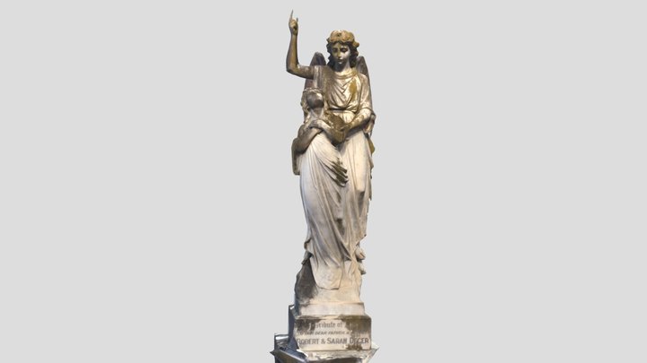 Carved Monument  - Rookwood Cemetery  Sydney. 3D Model