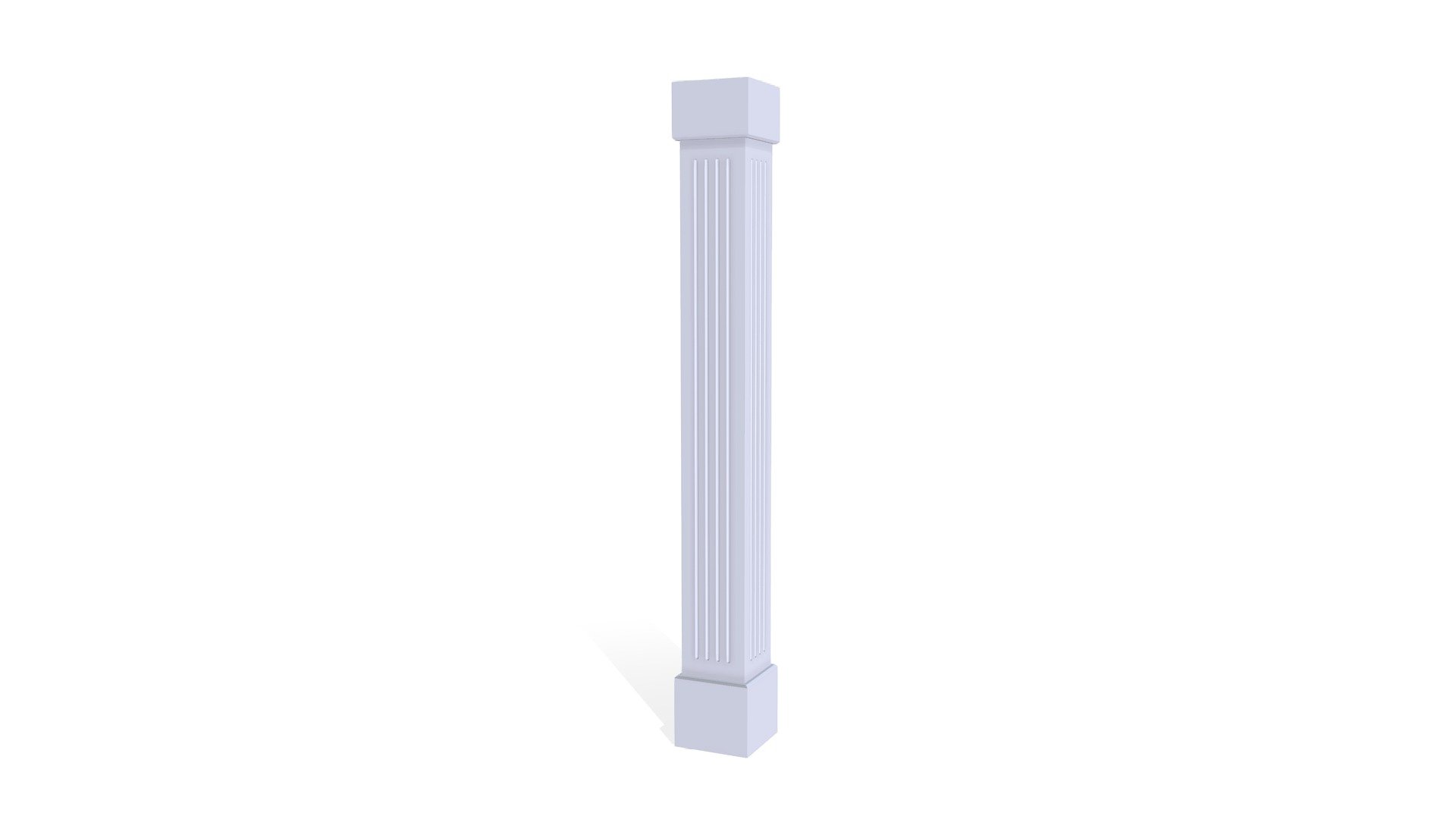 PVC COLUMN WRAPS - STRAIGHT - FLUTED — Sketchfab embed 3D viewer