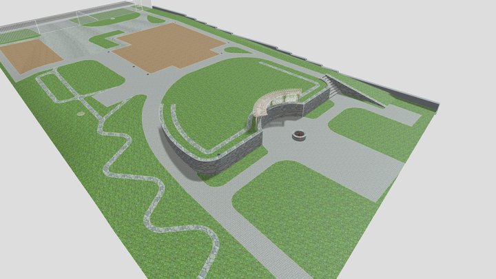 Ландшафтный проект "Ясенки" 3D Model