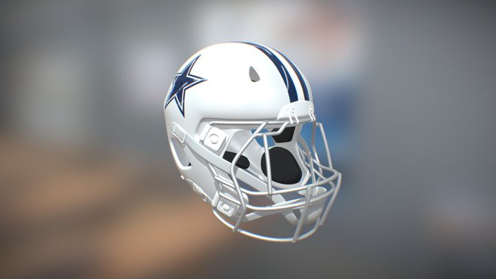 Dallas Cowboys New 2022 Arctic Cowboys Helmet 3D Model
