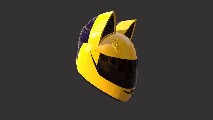 Helmet with ears 3D Model
