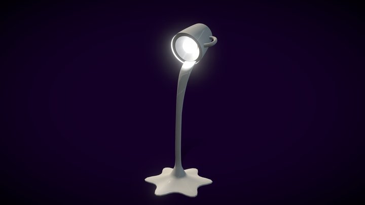 Spilled fluid Lamp 3D Model