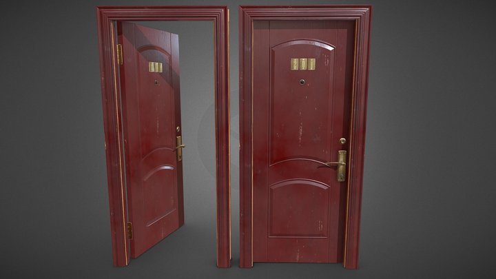 Door wooden 3D Model