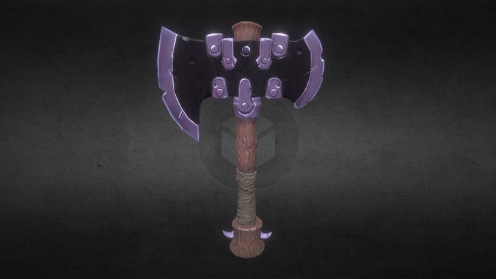 Battle Axe 3D Model