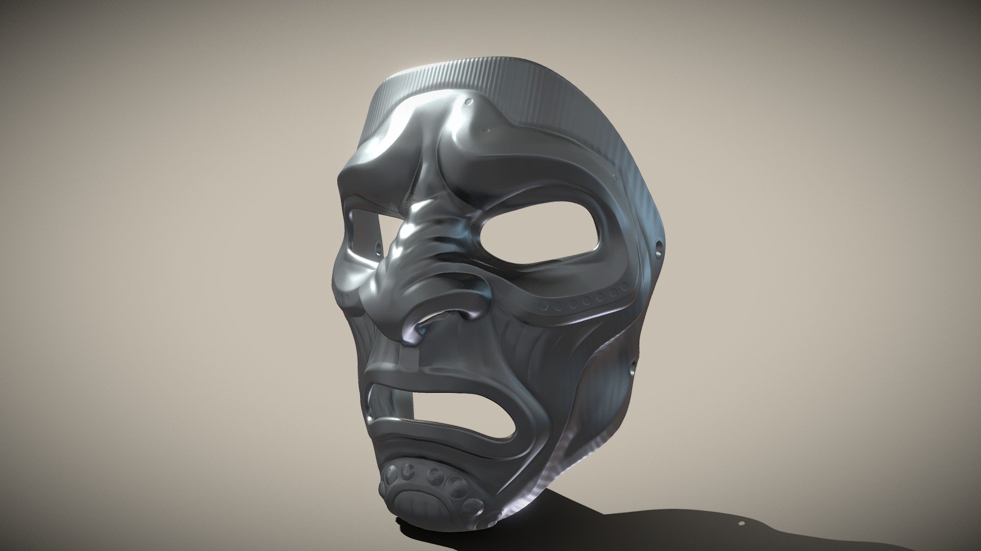 Samurai mask - Buy Royalty Free 3D model by Omassyx [4e13b9e ...