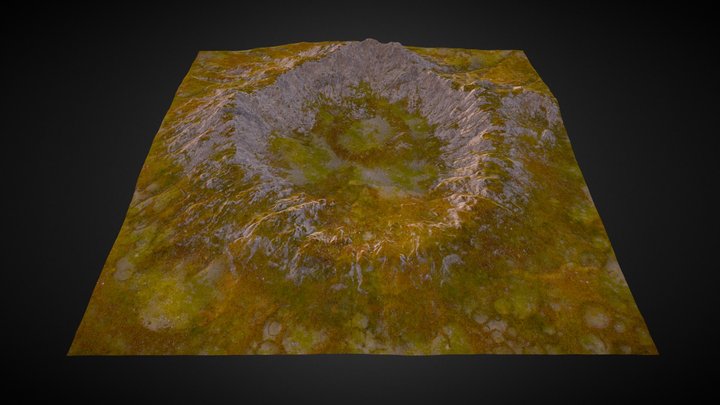 Lush Crater 3D Model