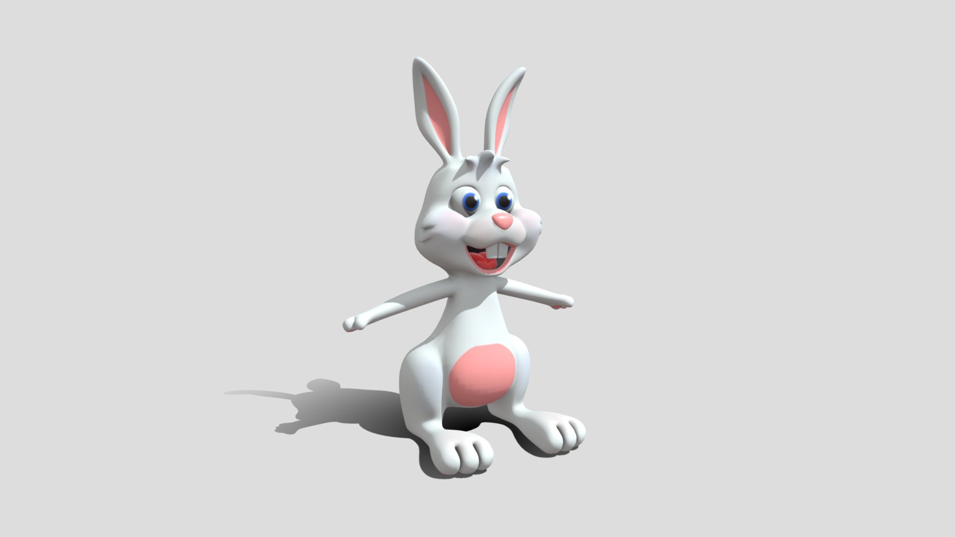Cartoon easter bunny - Download Free 3D model by assetfactory [4e14e10 ...