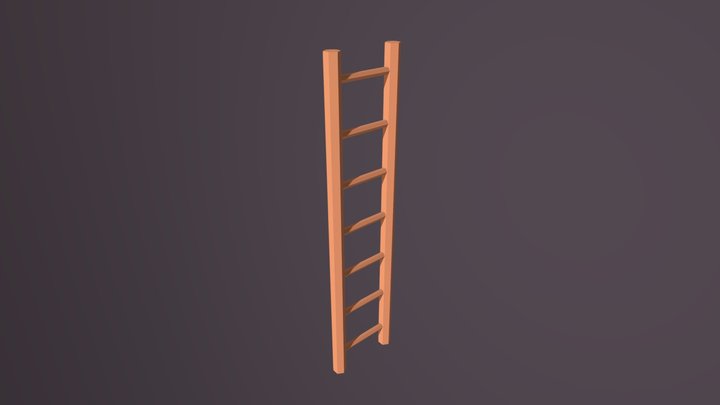 Low-Poly Ladder 3D Model