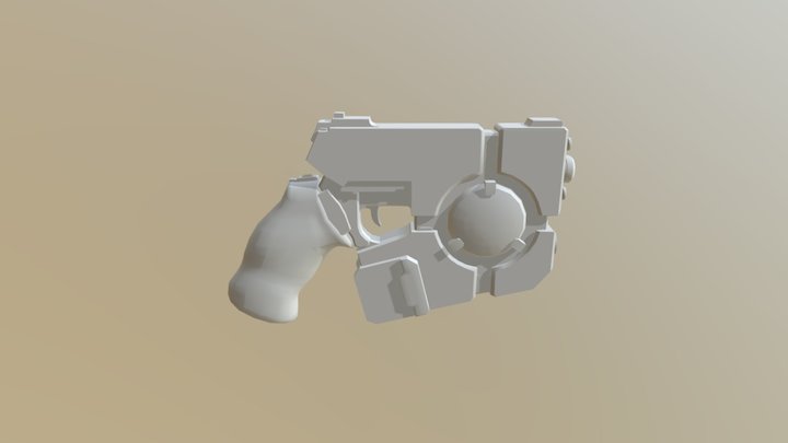 Sci-fi pistol 3D Model