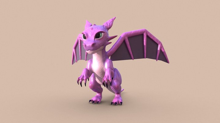 Dragon Cute 3D Model