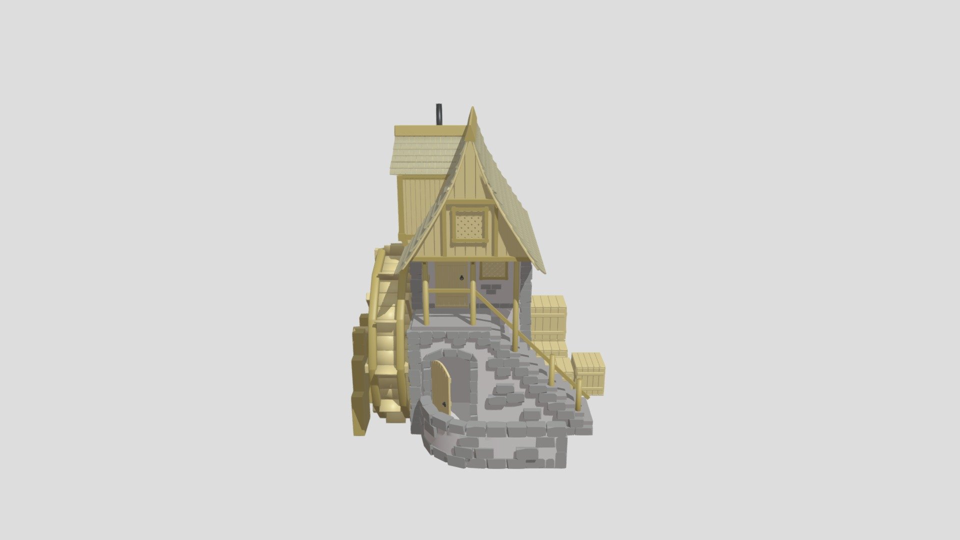 мельница — копия - Download Free 3D model by Pavel1995 [4e1682d ...