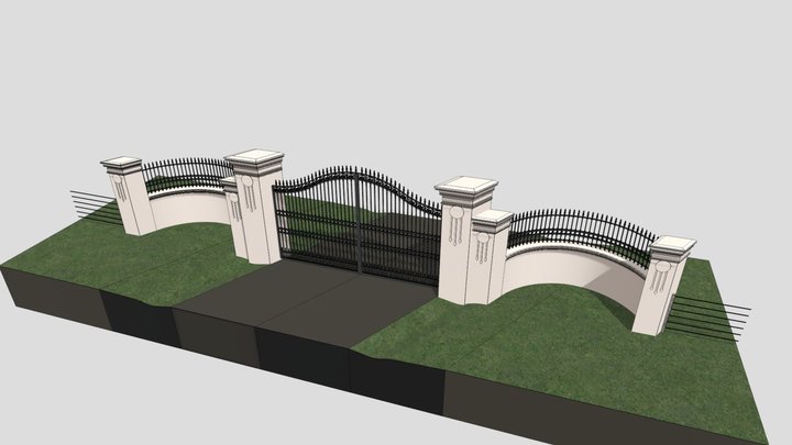 Acceso campo 3D Model