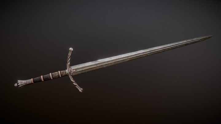 Longsword - PBR Material - Hero's asset 3D Model