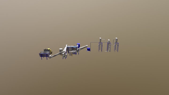 Rotajet PP casing from lead acid batteries recyc 3D Model