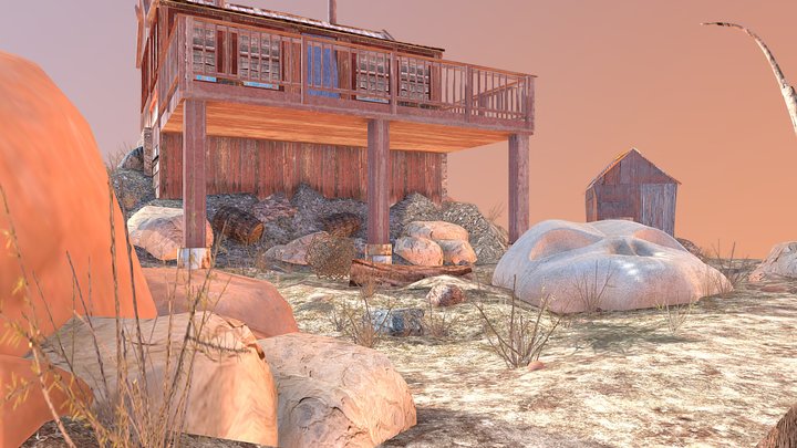 DAE Diorama - Forest Loner 3D Model