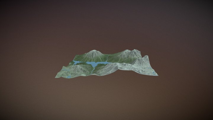 Mountain Lake 211106 01 Scene Output 4096 3D Model