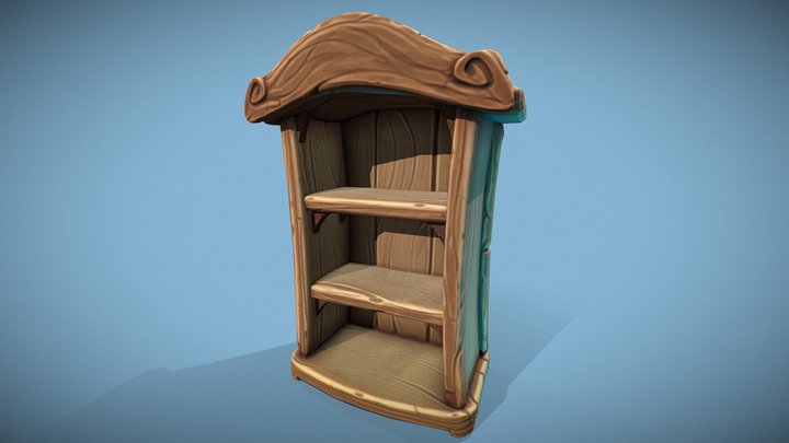 #BaconJam Bookshelf 3D Model