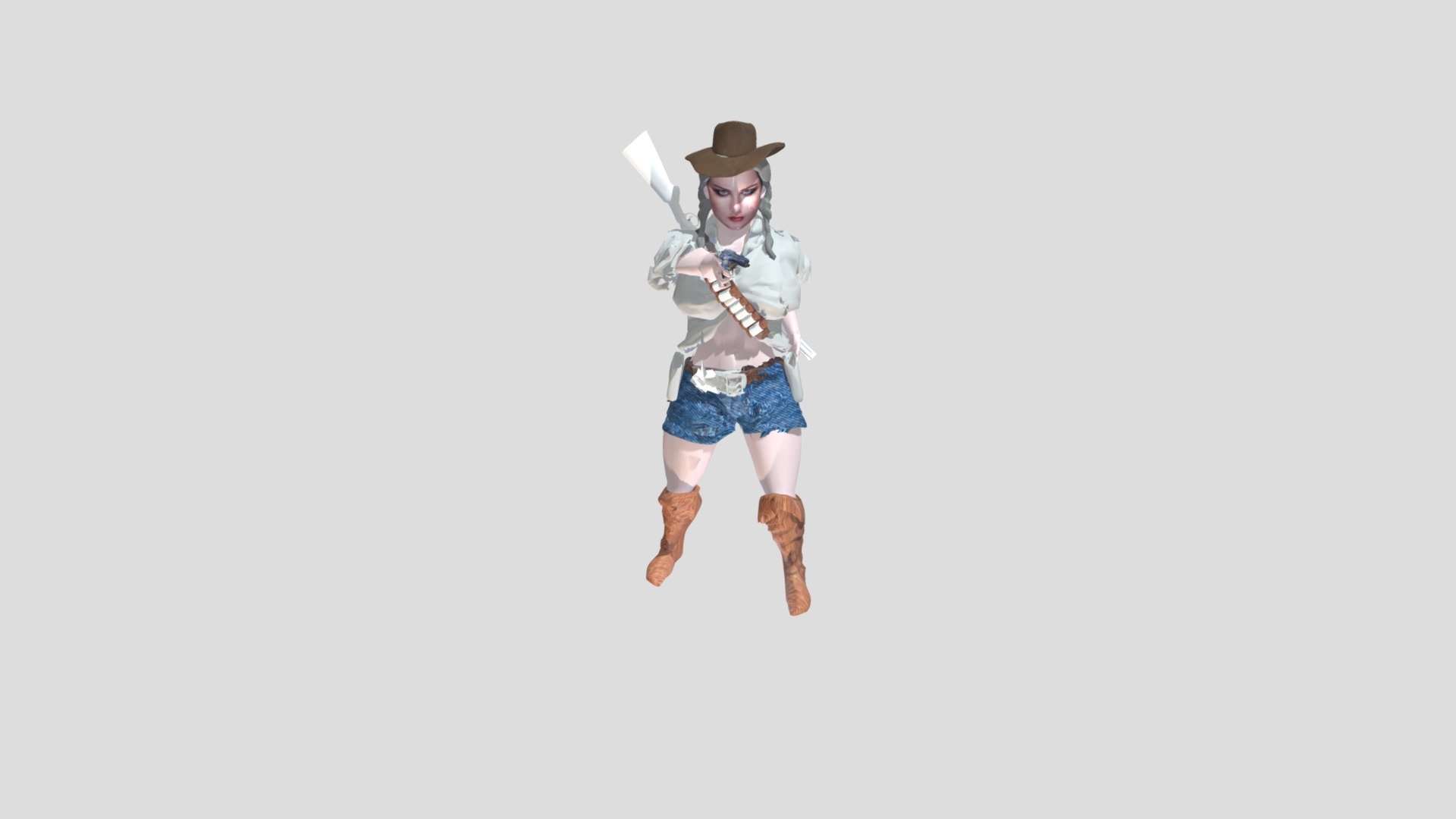 Amy Lee Cowgirl Animated Unity