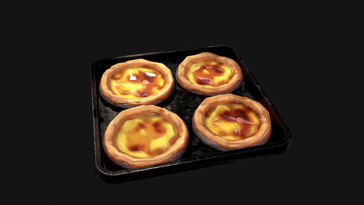 Portuguese Tart And Baker 3D Model