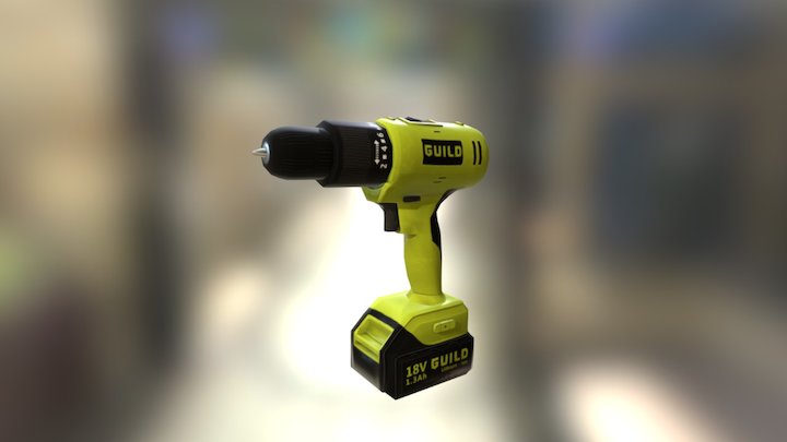 Drill LOD B 3D Model