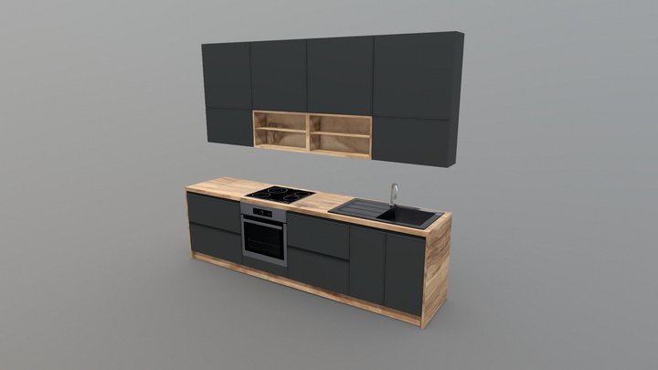 Keukenblok 3D Model