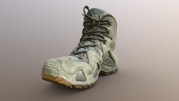 LOWA Zephyr Gore-Tex Hiking Boots 3D Model