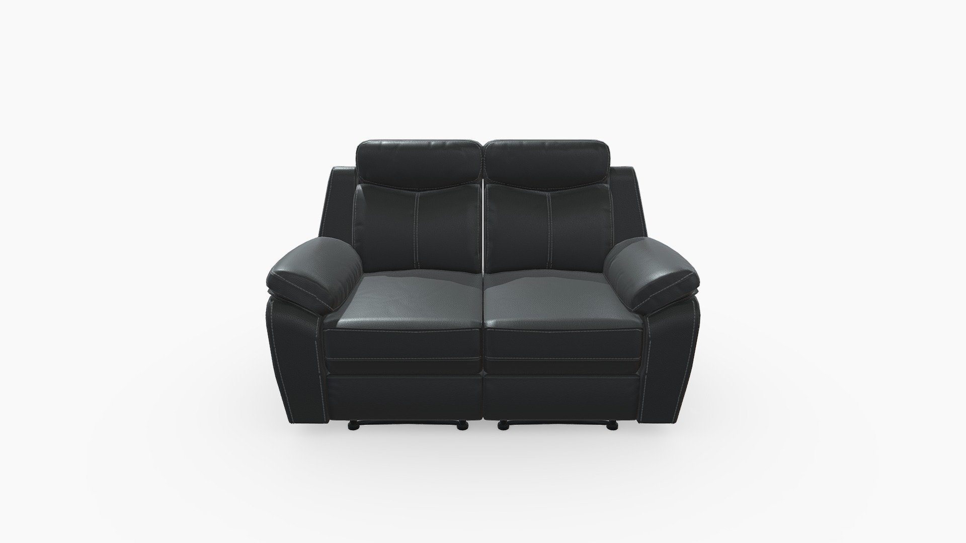 303788_Sofa2PuestosReclinableNapolesCueroGris — Sketchfab embed 3D viewer