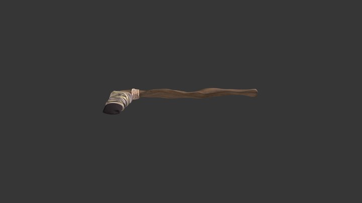 Ascia neolitica Ricostruita 3D Model