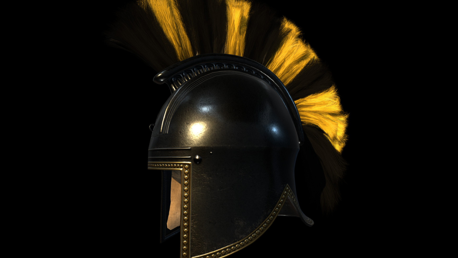 3D model Illyrian Helmet #2 - This is a 3D model of the Illyrian Helmet #2. The 3D model is about a close-up of a camera.