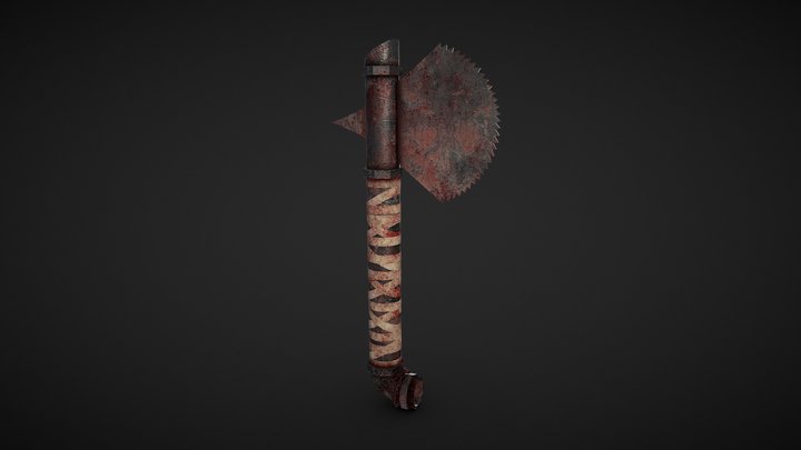 Makeshift Axe 3D Model
