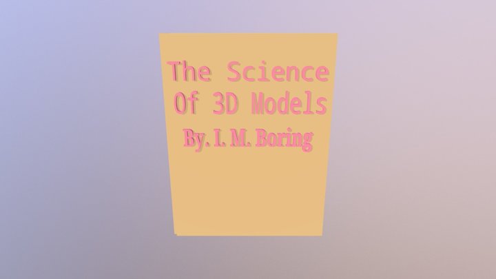 Book 3D Model