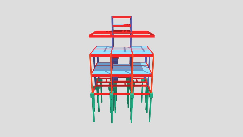 PÓRTICO 3D RESIDÊNCIA RAPHAEL MACRINI