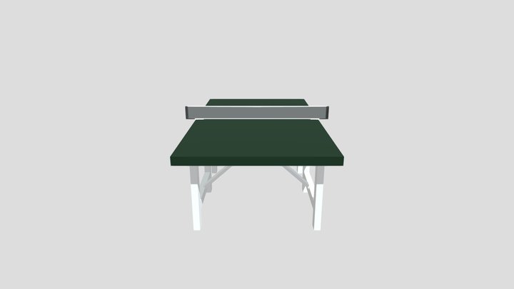 Table Tennis Table 3D Model