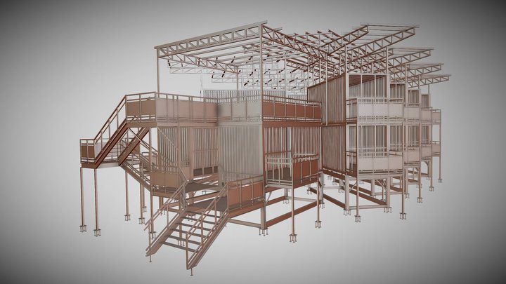 CONTAINER RESORT 2 3D Model