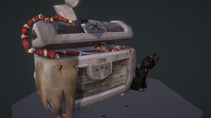 1st Year - Task 1 - Treasure Chest 3D Model