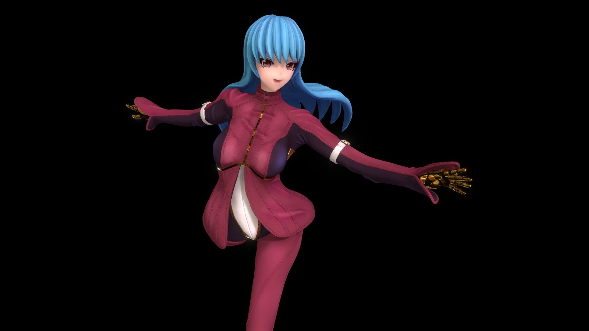 Kula Diamond (The King of Fighters series) - 3D model by W2_1919 (@W2_1919)  [4e227d0]