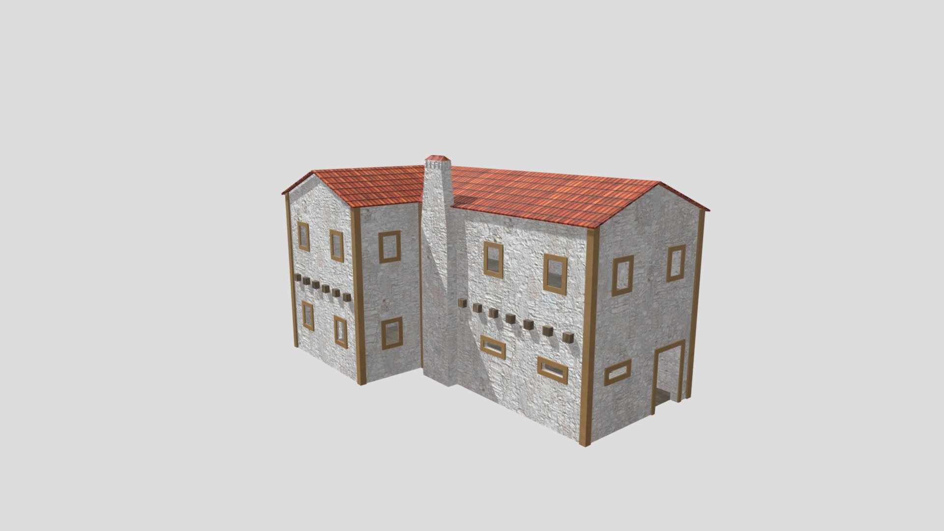 Low Poly Portuguese Village House 2 — Sketchfab embed 3D viewer