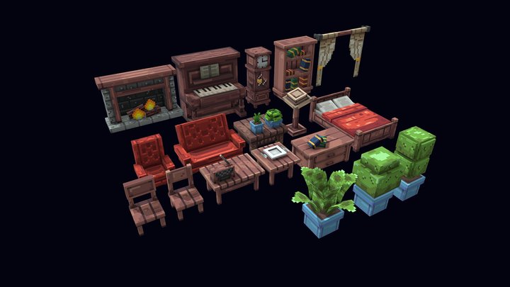 Home Furnitures 3D Model