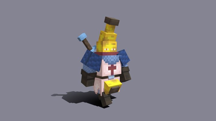 Knight banana 3D Model