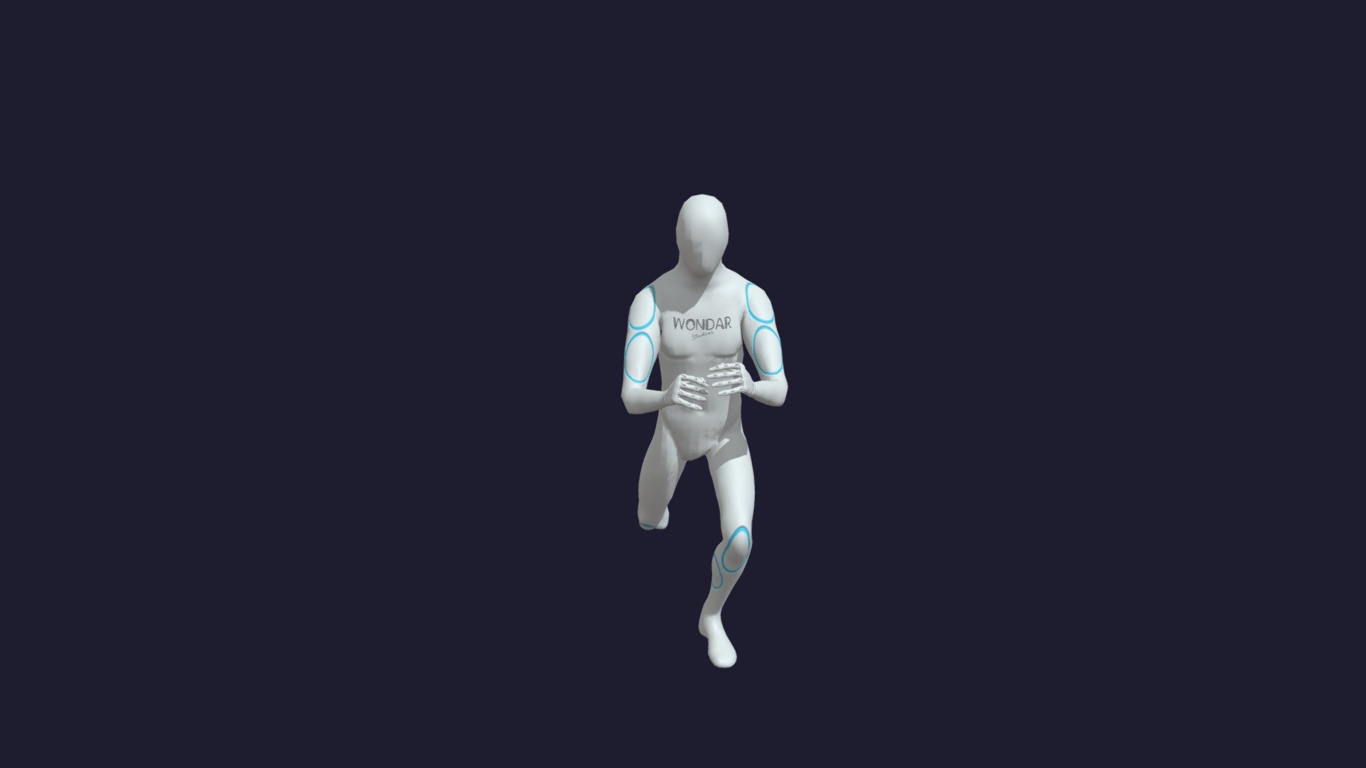 Double lunge back — Sketchfab embed 3D viewer
