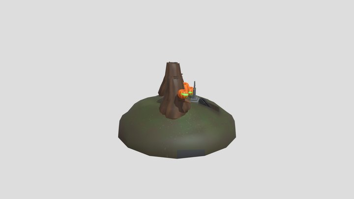Spooky Halloween Diorama 3D Model