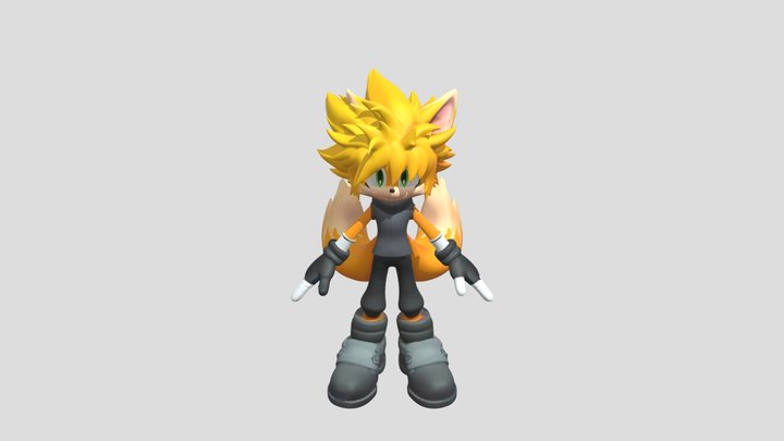 Solar Flare Mobian 3D Model