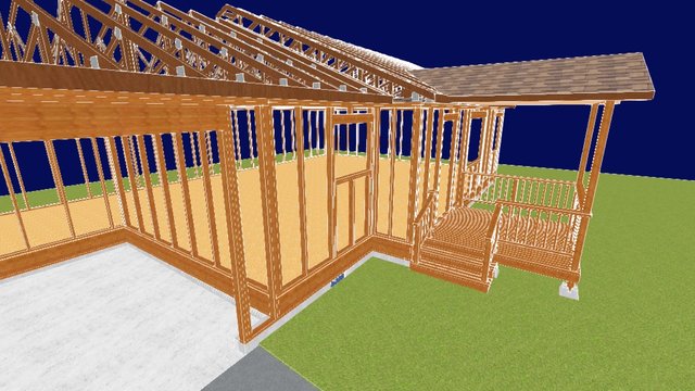 House1 - frame only, lightweight model 3D Model
